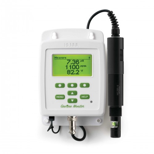Monitor para pH/CE/TDS/Temperatura con registro de datos y descarga USB