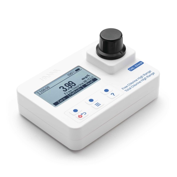 Fotómetro portátil Cloro Libre y Total rango alto 0,00 a 10,00 mg/L 