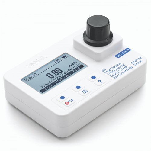 Fotómetro multiparamétrico portátil Br/Cloro Libre y Total/Ácido Cianúrico/Fe/I/pH 