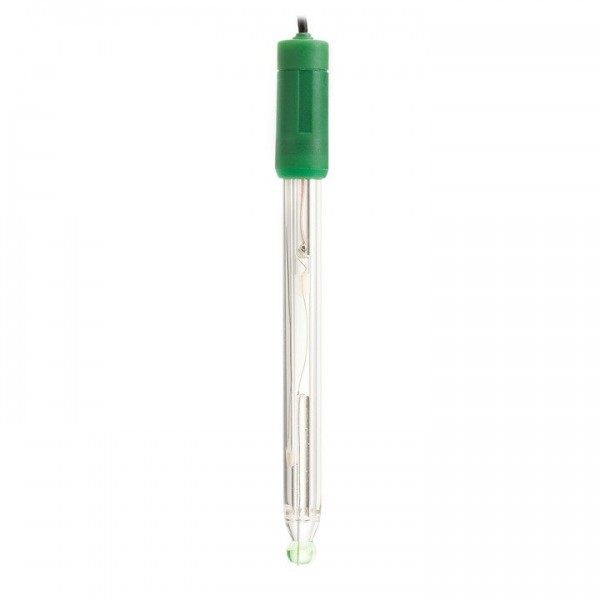 Electrodo pH cuerpo vidrio, electrolito gel, usos generales, conector de rosca, 1m