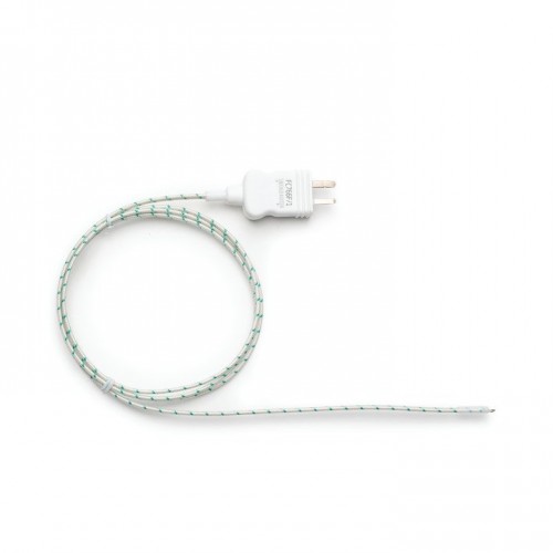 Sonda de cable termopar tipo K con cable aislado de fibra de vidrio de 1 m y sensor expuesto