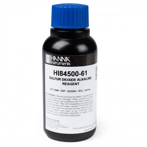 Reactivo Alcalino para valorador HI84500, 120 ml
